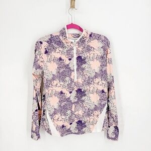 Pebble Beach Women's Floral Sweater - Purple and Pink